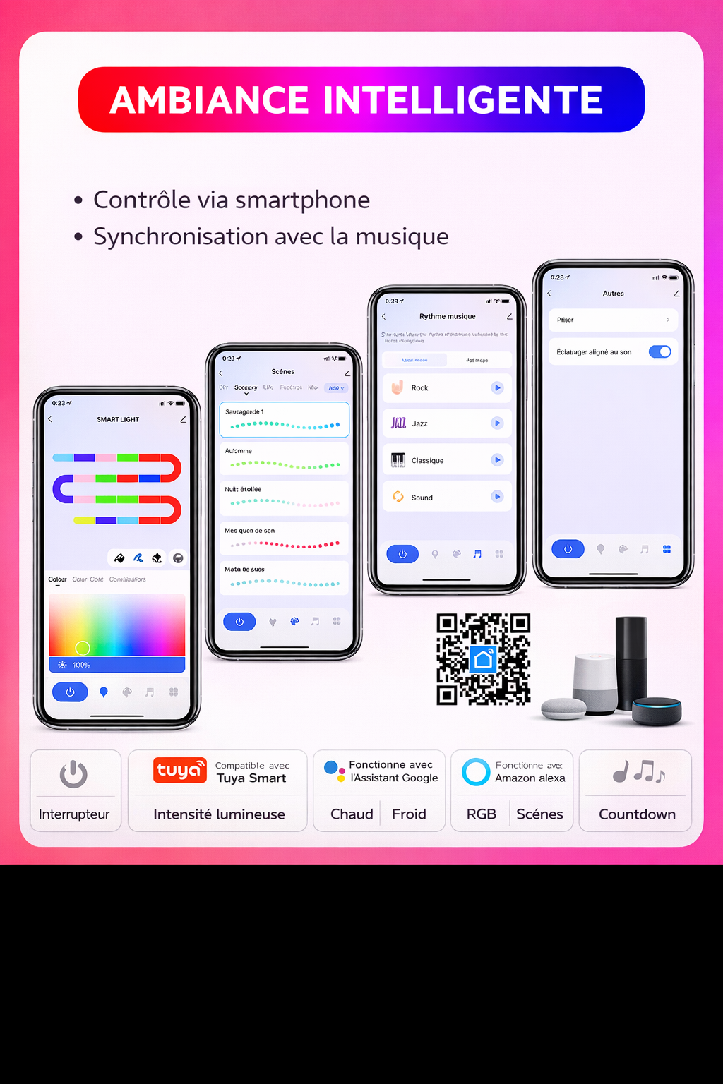 Ruban LED Néon RGB